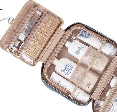 Сумка-органайзер для подорожей NISHEL для жінок, блакитна. Зручна для шампунів, кондиціонерів, пензликів та аксесуарів