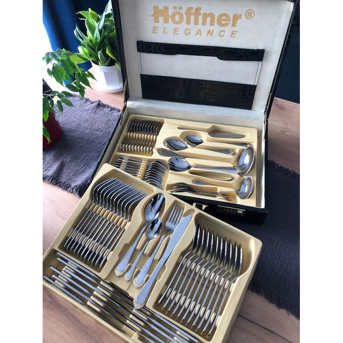 Набір столових приборів Hoffner, глянцеві, 72 предмети
