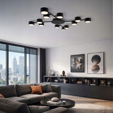 Підвісна стельова LED-лампа LEDLUX на 12 точок світла (патрони GX53)