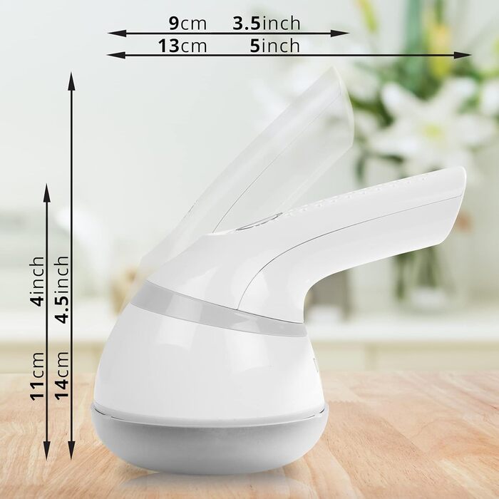 Duronic FS16USB: Бездротовий видалення ворсу для одягу, регульована ручка, для шерсті, шовку та вовни, ергономічний дизайн