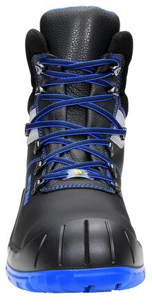 Черевики безпеки ELTEN Alessio Mid ESD S3S: шкіряні, з металевим носком, легкі та міцні (36 EU, чорний)