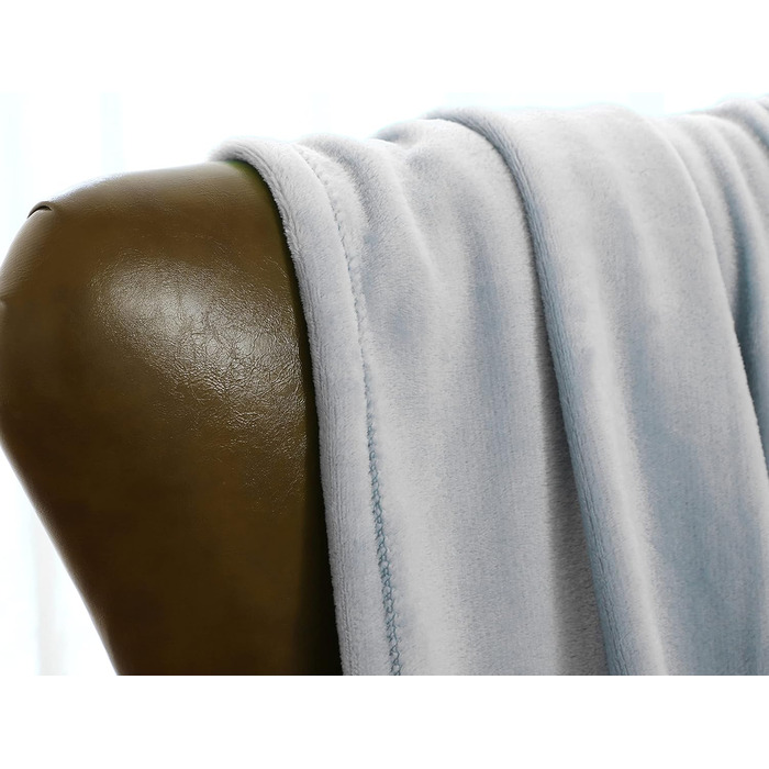 Плед Mixibaby: м'який та теплий, 150x200 см, світло-сірий | Плед для дому, дитячий плед