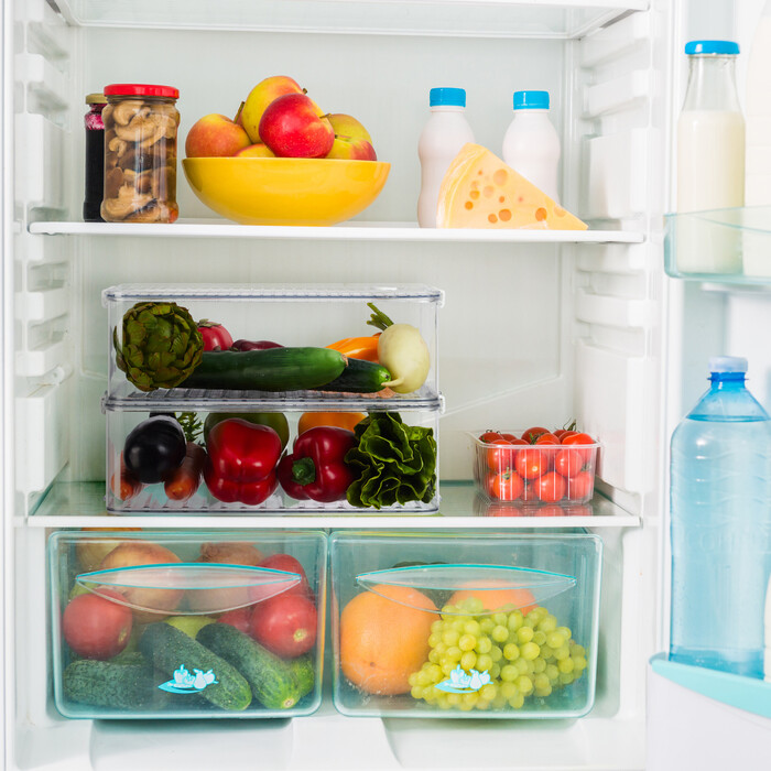 Relaxdays Refrigerator Organizer 4-Piece Set