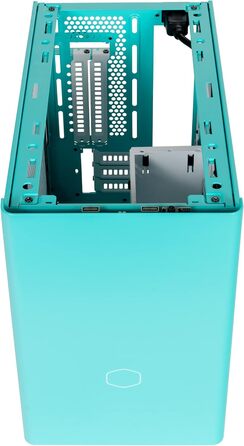 Корпус Mini-ITX Cooler Master MasterBox NR200P Caribbean Blue з загартованим склом, вертикальним кріпленням GPU та покращеною вентиляцією