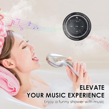 Водонепроникна Bluetooth колонка для душу Xleader з присоскою, портативна музична колонка для ванної, подарунок для дівчат, хлопців, чоловіків і жінок, срібляста