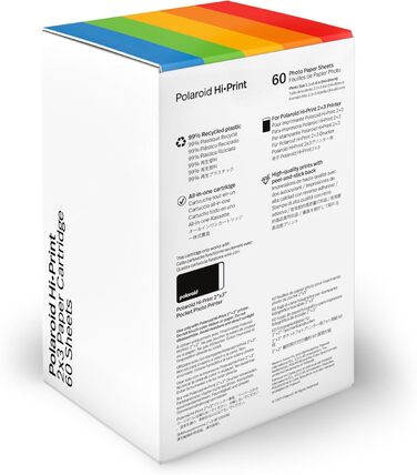 Polaroid Hi-Print 2-ге покоління: Bluetooth-принтер для фотографій 2x3 дюймів (білий)