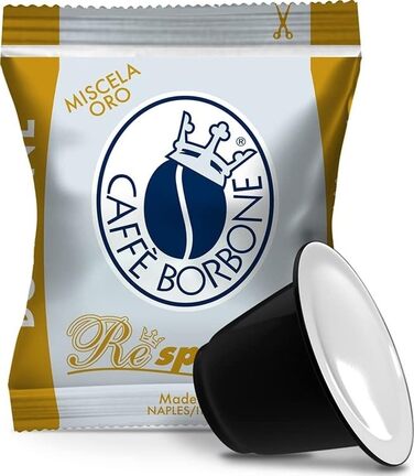 Кавові капсули Caffè Borbone Oro Gold-суміш, сумісні з Nespresso, 50 шт по 5.4 г
