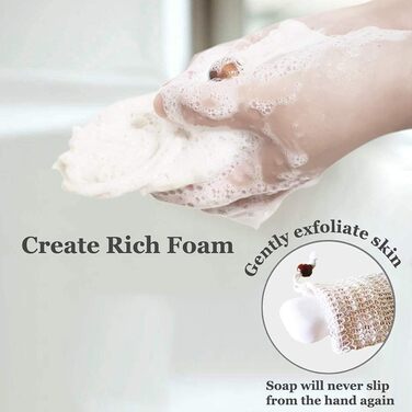 Двохтурова дерев'яна підставка для мила з сизалевим мішечком - підставка для мила в душ, ванну, кухню, мийку.