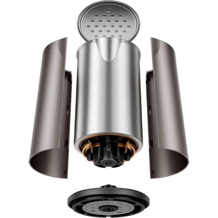 Електричний чайник Aeco AQA NEO з нержавіючої сталі, 1.7 л, 2150 Вт, без BPA, фільтр від накипу, бездротовий, CoolTouch, шампань сріблястий