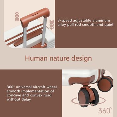 Жорсткий валіза ручної огляду з 4 колесами-спіннерами, TSA-замок, легкий, для подорожей