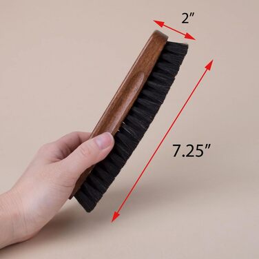 FootFitter shoe shine brush made from genuine horsehair