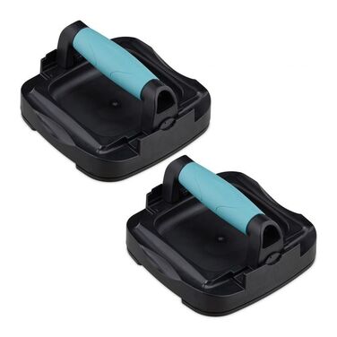 Relaxdays Push-up Grips with Rollers, 2-Piece Set