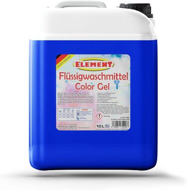 Рідкий пральний засіб Element Color Gel для кольорових речей, Aktive Frische, 10 л (200 прань)