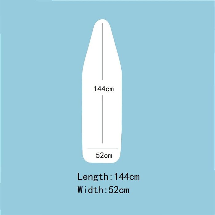 Чохол для прасувальної дошки XXL 145-160x45-60 см, універсальний для праски з парогенератором