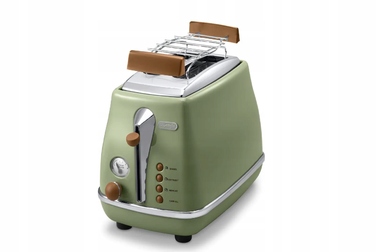 Тостер De'Longhi Icona Vintage CTOV 2103.GR, оливково-зелений, 900 Вт