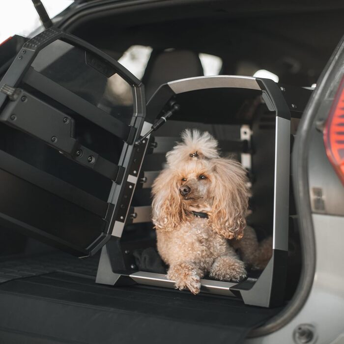 Трейлер для собак Thule Allax Hundebox Black/Aluminum XL Compact - переноска для собак в авто