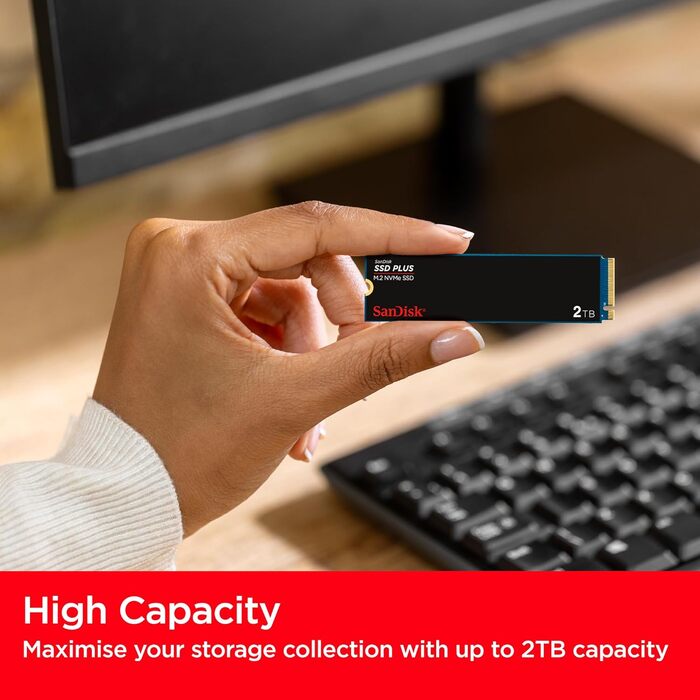 SSD SanDisk Plus 2TB NVMe PCIe Gen 4.0: Швидкий та надійний накопичувач з гарантією 5 років