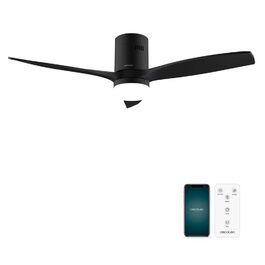 Вентилятор стельовий Cecotec EnergySilence Aero 5600 Aqua GoldBlack Connected, 132 см, 40 Вт, LED 20 Вт, 3 лопаті, 6 швидкостей, Wi-Fi, Зимовий/Літній режим, Таймер, золото-чорний