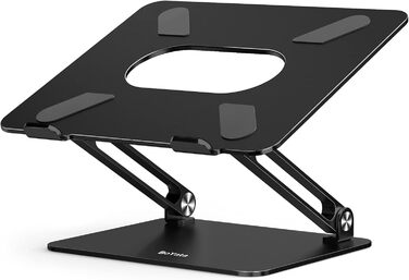 Adjustable Aluminum Laptop Stand - Ventilated Laptop Holder for 10-17 inch Laptops - Compatible with MacBook, Dell, HP, Samsung, Acer