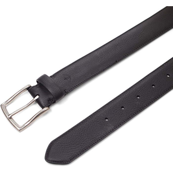 Чоловічий шкіряний ремінь Dockers з пряжкою, чорний, розмір 46-48
