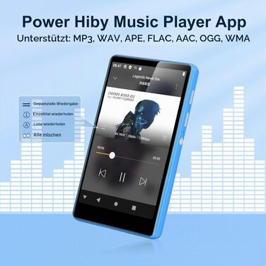 MP3 плеєр SWOFY з Bluetooth та WiFi, 4.0