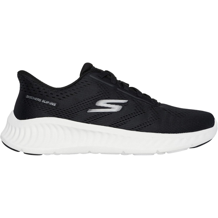 Жіночі кросівки Skechers Go Walk Now Khloe, чорний текстиль, біла окантовка, 39.5 EU