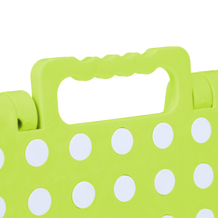 Relaxdays Folding Stool - Portable Green