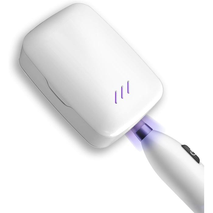 TKMARS Toothbrush Sterilizer with UV Light, Toothbrush Holder, Wall-Mounted, 99.9% Sterilization Rate, Dryable, Suitable for Travel and Family Use