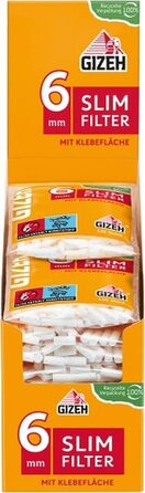 Слім фільтри Gizeh, 20 пак. по 120 шт., для самокруток