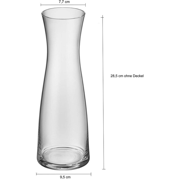 WMF Basic Replacement Glass Carafe 1l, Carafe, Glass Carafe without Lid, Glass