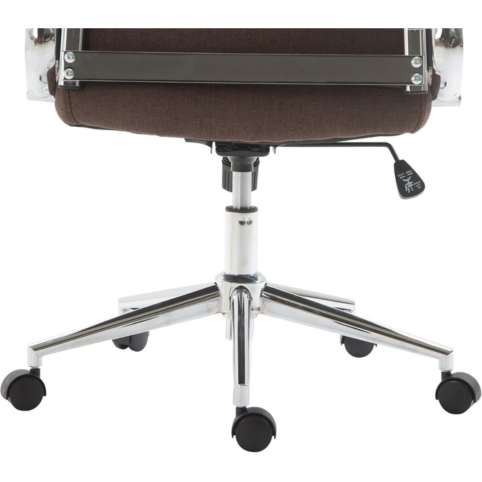 Офісне крісло Kolumbus з тканини: ергономічний крісло для начальника, комфорт для тривалої роботи, міцне та довговічне, підходить для геймінгу та home-office, колір: коричневий