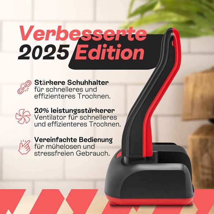 Сушарка для взуття з дезодорантом 2 в 1, 110W - для футбольного, спортивного взуття та іншого | Активний кисень, антибактеріальний ефект