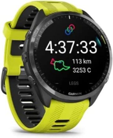 Розумний годинник Garmin Forerunner 965 Unisex Чорний/Жовтий, Стандартний