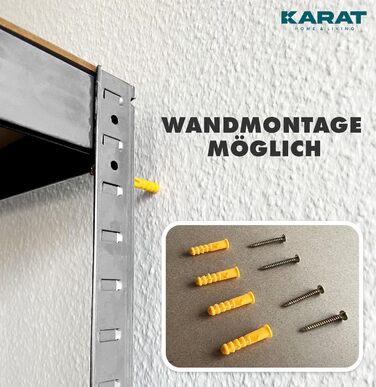 KARAT XXL Heavy-Duty Shelving Unit - Galvanized (200 x 180 x 60 cm)