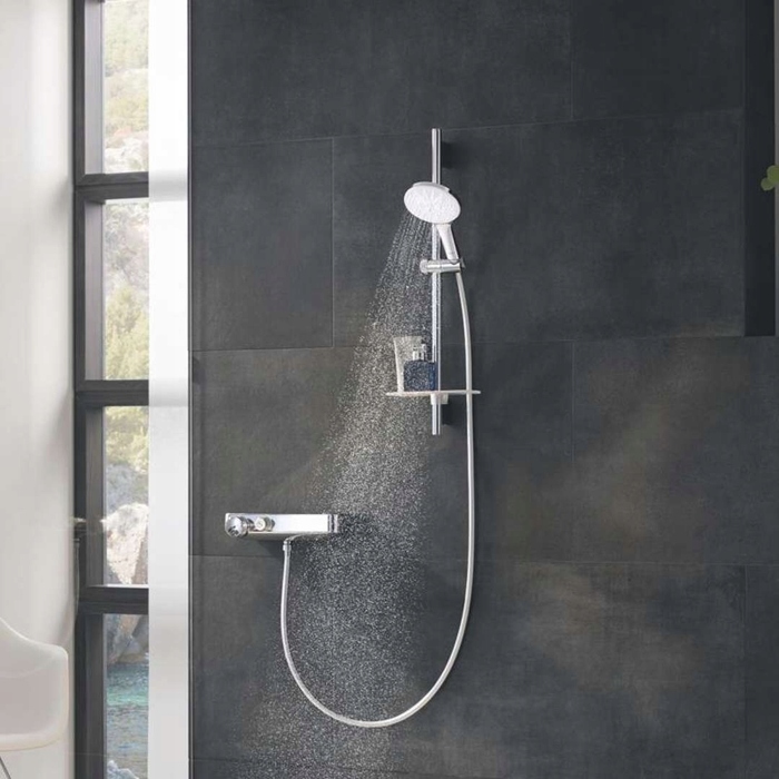 Душова лійка Grohe Rainshower кругла, біла, 3-функціональна