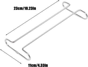 Тримач для келихів вина Forlush (2 шт), металевий, для дому, бару, ресторану