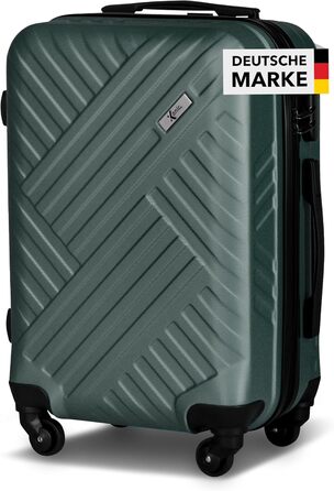 Жорсткий валіз Xonic Design Boardcase 55x35x20 см, кабінний, з 360° колесами, кодовим замком, бізнес-тревел, зелений