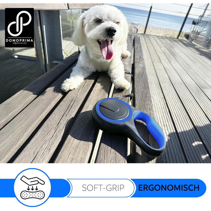 Нашийник для собак DOMOPRIMA: міцний, безпечний, 3 розміри (S, M), 4 кольори (сірий, блакитний, зелений, рожевий)