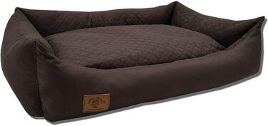Odolplusz XXL - Dog Bed for Large Dogs - Dog Cushion - Dog Sofa with Reversible Cushion | Removable and Washable Cover [ 100x70cm, Brown ]