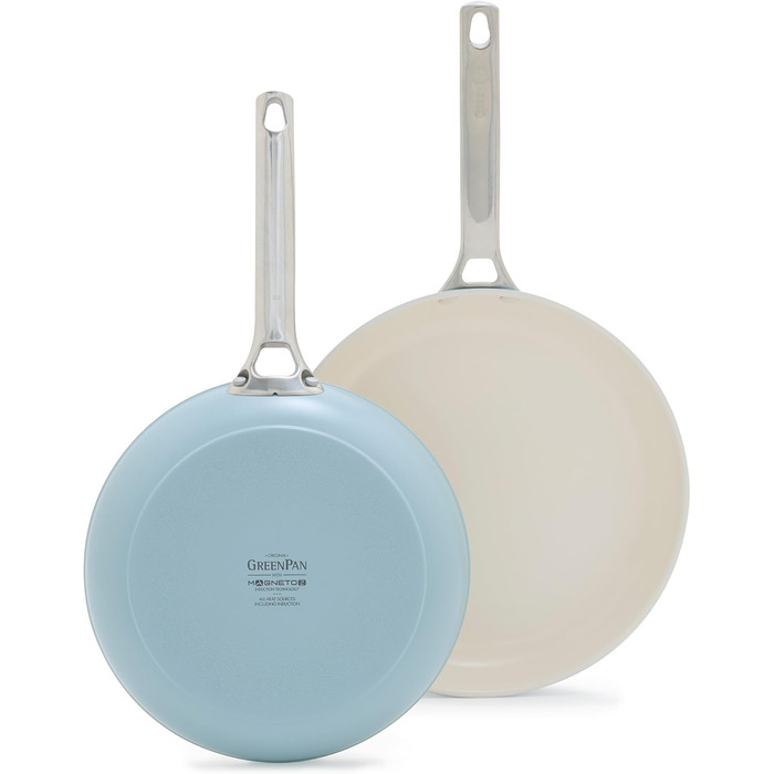GreenPan Padova Pro набір кухонного посуду 10 предметів: антипригарне покриття, індукція, нержавіюча сталь, CeramTec, без PFOA/PFAS
