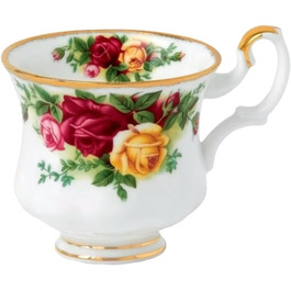 Сервіз Royal Albert Old Country Roses на 4 персони, кістяна порцеляна, вінтажний квітковий візерунок, чайник 0,8 л