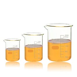 ULAB Scientific набір мірних склянок 500/1000/2000 мл, боросилікат 3.3, низька форма з градуюванням