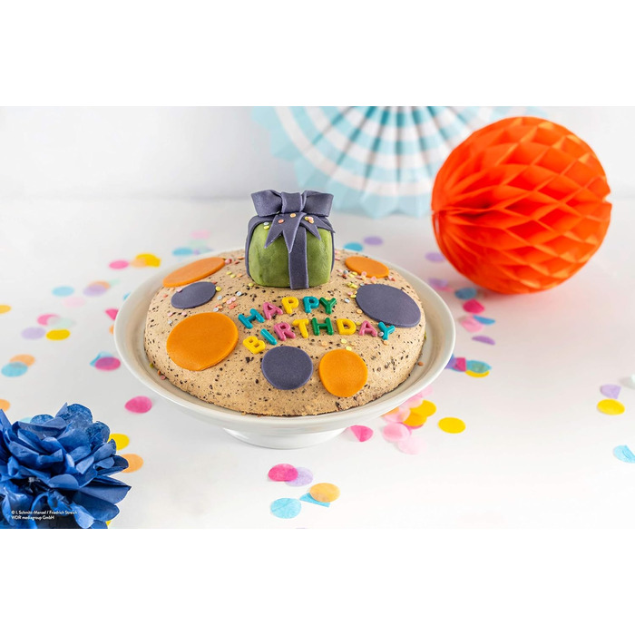 Форма для випічки Dr. Oetker DieMaus, Ø 26 см, сталева, з антипригарним покриттям (помаранчевий/кремовий)