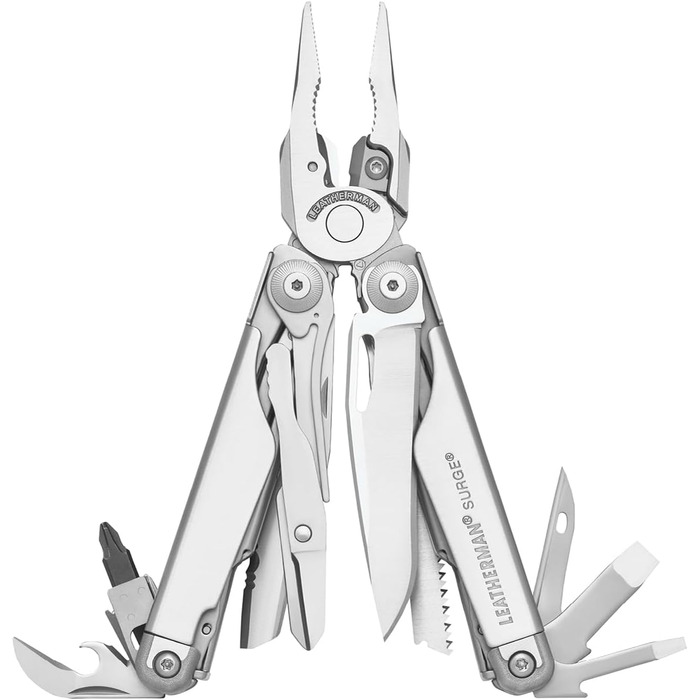 Leatherman Surge Multi-Tool - 21 Tools - Stainless Steel - Black