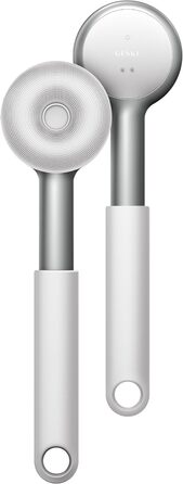 GESKE Sonic LED Full-Body Brush - Щітка для тіла з LED та Sonic-вібрацією | 9 в 1 | Інтенсивне пілінгування та масаж | Глибоке очищення | Білий