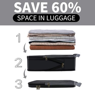 Органайзери для подорожей Eono by Amazon (4 шт.): компресійні куби для пакування валіз та рюкзаків