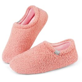 OFFCUP Теплі жіночі халапи домашні з меморі-піни, зимові, бавовна, плюш, рожеві (38, 39)