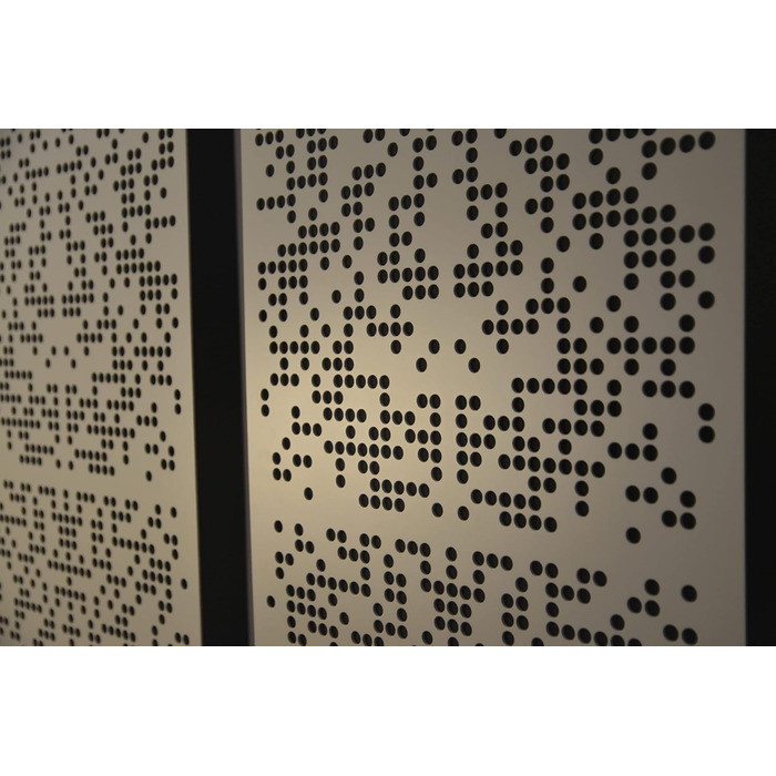 Акустичні панелі Bluetone Acoustics Binary AbFuser — звукопоглинаючі та дифузійні панелі для домашнього кінотеатру, студії та вітальні (100x50x10 см, колір Ecru)