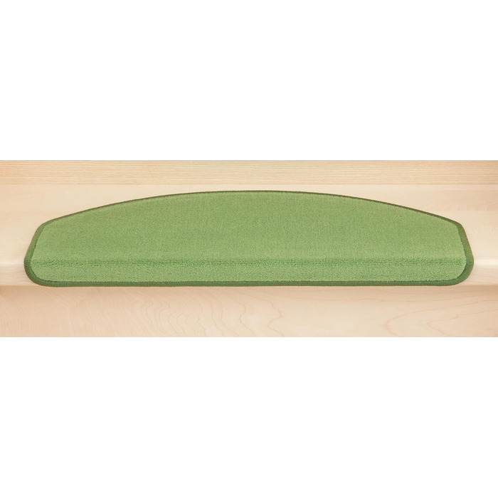 Kettelservice-Metzker® Step Mats Vorwerk Uni Single and Value Set Olive Green 14 Pieces Half-Round Olive Green 14 Pieces