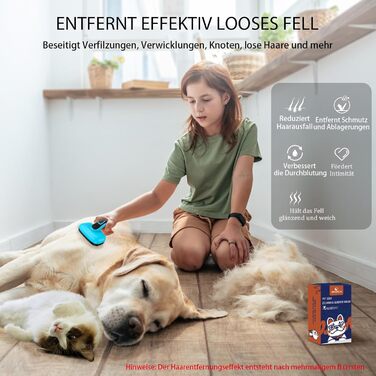 Щітка для собак та котів - самоочисна, легка у чищенні, зменшує випадання шерсті, видаляє волосся. Підходить для великих, середніх та маленьких тварин з довгою та короткою шерстю. Зелена (блакитна, 3 шт., нові)